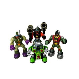 4 Vintage Mattel Fisher Price Rescue  Mountain Canyon Heroes Action Figures